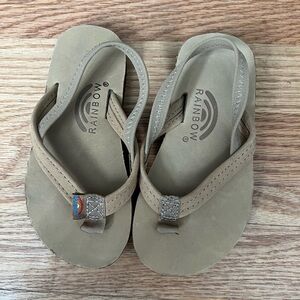 Rainbow sandals, toddler 7-8. Brand New
